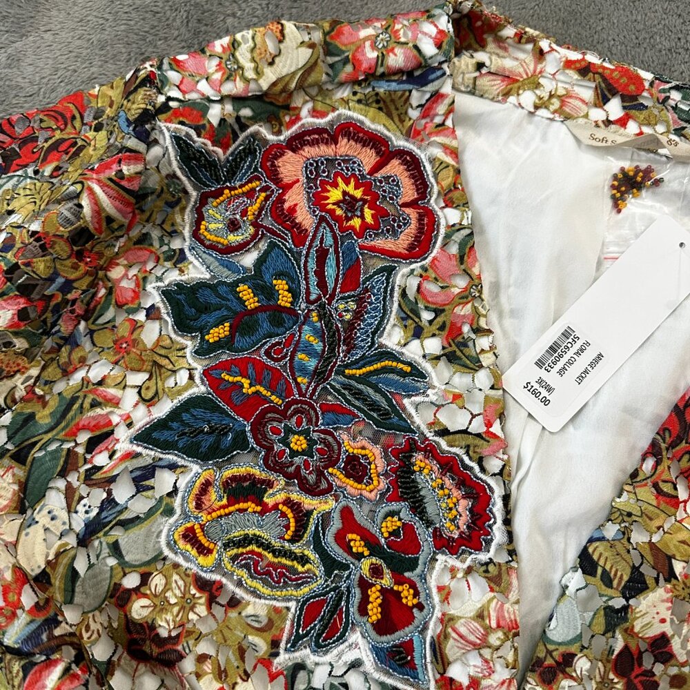 Nwt Soft Surroundings Ariege Jacket Embroidered B… - image 3